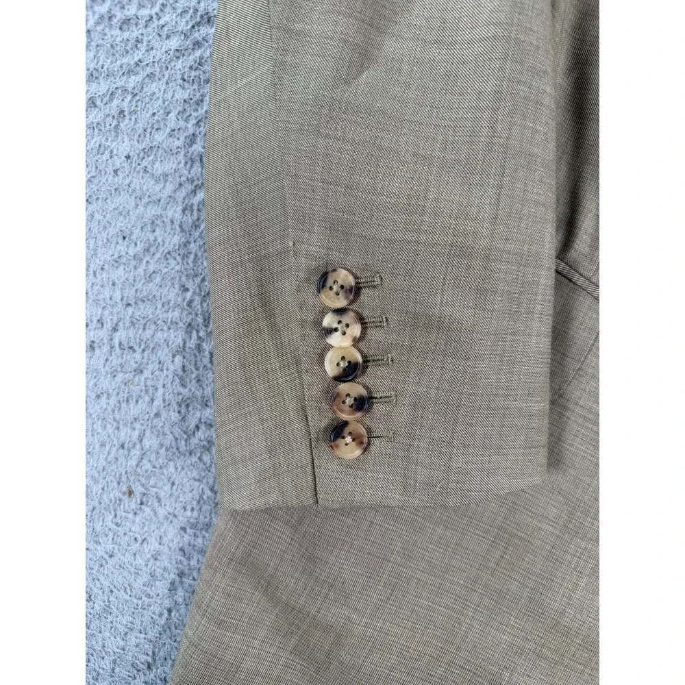 Alfred Dunhill Suit Men's Beige Wool 2 Button Quiet‎ Luxury Made In Italy